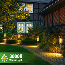 Load image into Gallery viewer, nipify LED Solar Pathway Lights Outdoor, 8 Pack Waterproof Solar Powered Yard Lighting, Auto On/Off Solar Walkway Light for Garden Lawn Path Outside(Warm White)
