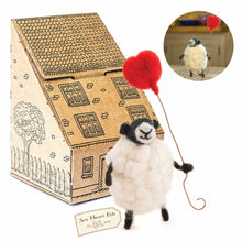 Load image into Gallery viewer, Sew Heart Felt | Hand-Felted Sheply Sheep with Heart Balloon | Organic Wool Home Decor | Fair Trade Plush Animal Ornament | Gift for Any Occasion | Perfect for New Spaces &amp; Home Accessories
