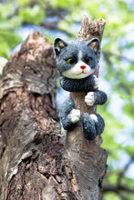 Load image into Gallery viewer, Garden Mile® Cat Animal Tree Peeker Novelty Garden Ornaments Tree Decoration Sculpture Statues Home Decor
