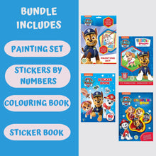 Load image into Gallery viewer, Bundle Bear Paw Patrol Activity Set – Paw Patrol Colouring Book, Sticker Book &amp; Painting Set – Fun Paw Patrol Arts and Crafts for Kids – Creative Paw Patrol Crafts &amp; Stickers
