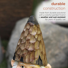 Load image into Gallery viewer, Alpine Corporation 16&quot; H Indoor/Outdoor Garden Gnome with Watering Can Statue, Brown
