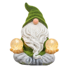 Load image into Gallery viewer, TERESA&#39;S COLLECTIONS Garden Ornaments Outdoor, Lovely Yoga Gonks with Solar Light, Waterproof Resin Gonks Ornaments, Garden Decorations Gifts 20CM

