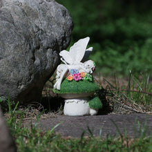 Load image into Gallery viewer, A.F.N.A.L Fairy Outdoor Statue with Solar Light Garden Decoration Gift for Patio, Porch &amp; Lawn, Waterproof Resin Sculpture Sleeping Fairy Figurine Ornament, 7.6&quot; x 4.5&quot; x 4.1&quot;
