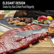 Load image into Gallery viewer, Charcoal BBQ Accessories, Gas Grill Tongs, 17 Inch Long Barbecue Tools, Tongs for Grilling, Dad Gifts, Gifts for Men.
