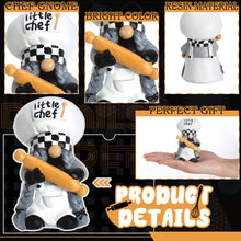 Load image into Gallery viewer, 2 Pack Kitchen Chef Gnomes Farmhouse Decor Christmas Swedish Tomte Gnomes Resin Gnome Figurines Tiered Tray Collectible Tabletop Cooking Decor for Kitchen Home Office
