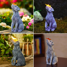Load image into Gallery viewer, Yeomoo Dog Garden Ornaments With Solar Butterfly - Unique Gifts for Women Mum Men - Outdoor Puppy Decor for Patio Yard Lawn Balcony Resin Waterproof Sculpture

