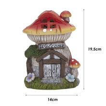 Load image into Gallery viewer, VFM - Toadstool Solar House, Fairy Garden Ornament
