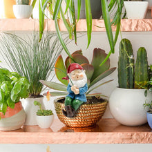 Load image into Gallery viewer, Fishing Gnomes Outdoor, Fisherboy Statue, Funny Resin Crafts Gnome, Garden Decorative Crafted from Resin, for Garden Paths, Courtyards, and Fish Tank Displays
