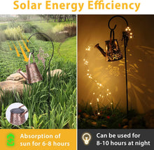 Load image into Gallery viewer, ACUYE Watering Can Solar Lights Outdoor Garden,Solar Elf Butterfly Garden Lights Waterproof with 36 LED String Lights,Solar Outdoor Decorations Ornaments for Garden Patio Porch Yard
