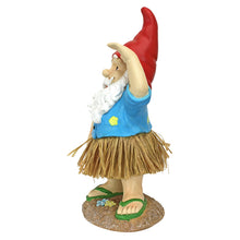 Load image into Gallery viewer, Design Toscano Garden Gnome Statue - Hawaiian Hank Grass Skirt Gnome - Outdoor Garden Gnomes - Funny Lawn Gnome Statues
