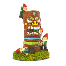 Load image into Gallery viewer, Kwirkworks Funny Garden Gnome - Tiki Pole Gnome Massacre Lawn Statue Figurine - Fun Gift
