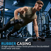 Load image into Gallery viewer, Equipped Gym - Weights Dumbbells Set With Horizontal 3 Tier Rack Stand. 2.5kg-30kg Pairs Cast Iron Gym Weights. Gym Equipment For Home And Commercial Use For Both Men And Women
