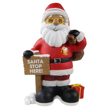 Load image into Gallery viewer, Forever Collectibles UK FOCO MAN UNITED FC 10 INCH RESIN HIGH END SANTA WH
