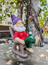 Load image into Gallery viewer, Sanchahua Garden Gnome Statue 6.3&quot; Drunk Gnome Sculptures Resin Garden Decor, Indoor Outdoor Figurine for Home Patio Yard
