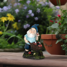 Load image into Gallery viewer, Relaxdays Garden Gnome with Toadstools, Weather &amp; Frostproof, 14.5 x 10.5 x 7 cm, Figurine, Polyresin, Multicoloured
