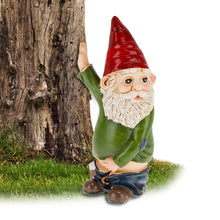 Load image into Gallery viewer, Relaxdays Peeing Gnome, Rude Figurine, Weatherproof, Frost Resistant, Garden Statue, Polyresin, Multicoloured, 10 x 5 x 4 cm
