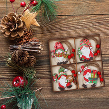 Load image into Gallery viewer, Rumyve 12 Pcs Christmas Decorations - Colorful Wooden Gnome Pendants for Tree, Festive Hanging Ornaments, Holiday Gnome Crafts, Party Decor, Children's (Style B)
