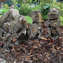 Load image into Gallery viewer, Swtgaah Garden Gnome Statue Knight Statue Knight Gnome Sculpture Knight Guardian Sculpture Garden Gnome Ornaments Suitable for Gardens Lawns and Courtyards (Right D)
