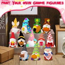 Load image into Gallery viewer, Sonwyoung 12 Pcs Seasonal Gnome Ceramics to Paint Ready to Paint Ceramics DIY Paint Your Own Gnome Statues Blank Ceramics Unpainted Gnome Figurines Kit with Brush Palette Paint for Adults Home Decor
