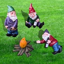 Load image into Gallery viewer, EJWCIG Funny Garden Gnomes Statues Drunk Peeing Naughty Inappropriate Yard Lawn Gnomes Outdoor Decorations Patio Decor (Bonfire)
