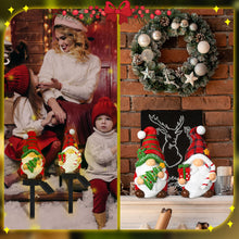 Load image into Gallery viewer, Rossesay 2 Pack Christmas Gnome Solar Light Christmas Stake light for Outside Waterproof Gnome Statue LED Solar Light for Winter Home Patio Garden Yard Lawn Pathway Walkway Xmas Outdoor Decoration
