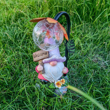 Load image into Gallery viewer, Maikall Rish Garden Gnomes Outdoor Statue with Solar Lights Welcome Gnome Home Garden Decor Mom Gifts for Yard Patio Home Garden
