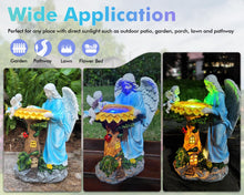 Load image into Gallery viewer, Voveexy Solar Angel Decor with Color Changing Light - Outdoor Statue, Sunflower Figure, Waterproof Sculpture, Lawn Ornament, Yard Art for Patio, Lawn, Housewarming, Garden Gift
