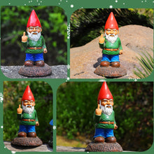 Load image into Gallery viewer, Garden Gnomes Funny Middle Finger Gnomes Garden Ornaments Resin Rude Garden Gnomes Middle Finger Naughty Gnomes for Yard Lawn Garden Decorations
