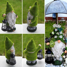Load image into Gallery viewer, TERESA&#39;S COLLECTIONS Christmas Outdoor Statue for Home, Resin Gnome Decorations with Solar Outdoor Lights for Garden Decor,Green Garden Sculptures &amp; Statues for Front Patio Lawn, Gifts for Mom,12&quot;
