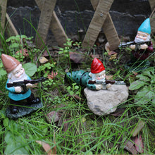 Load image into Gallery viewer, 3PCS Garden Gnomes with Gun, Gnome Soldiers Military Army Garden Gnome, Tactical Statue for Indoor Outdoor, Patio, Yard, Lawn Ornaments, Home Décor
