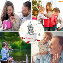 Load image into Gallery viewer, GARDEN WHISPER Gnome Statue Outdoor Garden Pond Koi Decoration, Fishing Gnome Sculpture Garden Koi Pond or Waterfall Decor, 9.7&quot; Dwarf Fishing Poolside Statue, Great Gifts for Mom (Cartoon Style)
