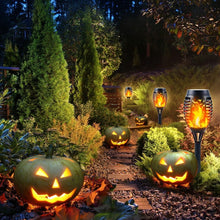 Load image into Gallery viewer, Solar Lights Outdoor Garden, 8 Pack Solar Flame Lights LED Warm Flickering Flames Waterproof Solar Torch Lights Garden Ornaments Landscape Lighting Auto On/Off for Pathway Yard Patio Decoration (Warm)
