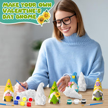 Load image into Gallery viewer, Foilswirl 8 Pcs Spring Gnome Ceramics to Paint Ready to Paint Your Own Ceramic Gnome Statues DIY Unpainted Ceramics Paintable Gnome Figurines Kit Crafts with Brush Palette Paint
