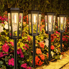Load image into Gallery viewer, MAGGIFT 2025 Upgraded Solar Lights Outdoor Garden, 4-Pack LED Outdoor Lights Solar Powered IP65 Waterproof, Garden Ornaments for Pathway Yard Lawn Landscape Patio Decoration
