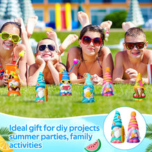 Load image into Gallery viewer, Arrowbash 6 Pcs Summer Ceramics to Paint Ready to Paint Your Own Gnome Statues 5.12 Beach Theme Paintable Figurines DIY Unpainted Ceramics Plaster Crafts Kit with Brush Palette Paint
