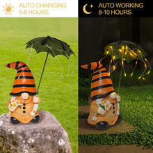 Load image into Gallery viewer, Outdoor Decor Garden Gnome Statues - Garden Gnomes Outdoor Funny with Solar Lights Waterproof, Gnomes Decorations for Yard Patio Lawn Home, Resin Christmas Ornaments Garden Gnomes Gifts for Women
