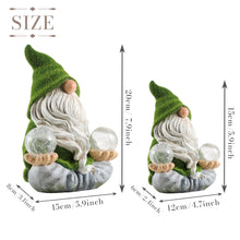 Load image into Gallery viewer, TERESA&#39;S COLLECTIONS Garden Ornaments Outdoor, Lovely Yoga Gonks with Solar Light, Waterproof Resin Gonks Ornaments, Garden Decorations Gifts 20CM

