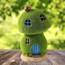 Load image into Gallery viewer, Darkdec Mushroom Fairy House Decor - Figurine Lights Outdoor Solar Fairy Garden House for Patio Lawn Yard Ornaments, Housewarming Gift 7.4 inch

