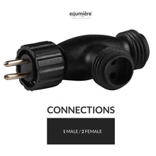 Load image into Gallery viewer, ellumiere Garden Lighting T-Piece Adaptor - Electric Garden Lights - Plug n Play System
