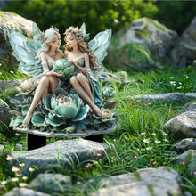 Load image into Gallery viewer, Fairy Figurines - 2D Fairy Garden Fairies for Plant Pots,Garden Gnome Figurines, Fairy Garden Accessories, Fence Ornament for Fairy Garden Desk Ornament

