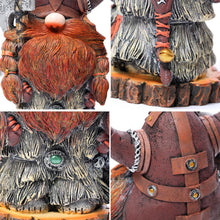 Load image into Gallery viewer, Voiakiu Garden Statue - Victor Axe Warrior Dwarf GNOME Outdoor Garden Decoration Viking Axe Warrior Sculpture Ornaments
