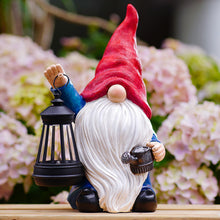 Load image into Gallery viewer, Vereemy Solar Gnomes Statues with Watering Can LED Lights Lantern Garden Decor Birthday Outdoor Gifts for Women Mom Art Resin Gnomes Sculpture for Yard Porch Patio Lawn Yard,Lantern Watering Can
