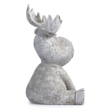 Load image into Gallery viewer, Roman Pudgy Pals Smiling Moose Garden Statue 9.5 Inch
