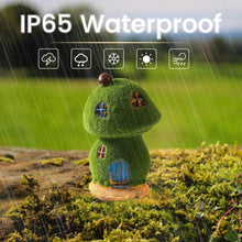 Load image into Gallery viewer, Darkdec Mushroom Fairy House Decor - Figurine Lights Outdoor Solar Fairy Garden House for Patio Lawn Yard Ornaments, Housewarming Gift 7.4 inch
