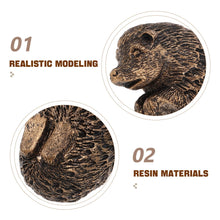 Load image into Gallery viewer, Happyyami Garden Gnome Statue Hedgehog Flower Pot Decor Outdoor Animal Sculpture Resin Garden Ornament
