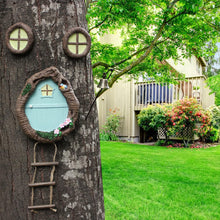 Load image into Gallery viewer, Meyas Outdoor Statues Garden Sculptures Decoration,Miniature Fairy Garden Ornament,Garden Gnomes Fairy Garden Accessories Kit,Art Yard Tree Face Tree Hugger,Garden Figurines Statues Glow in The Dark
