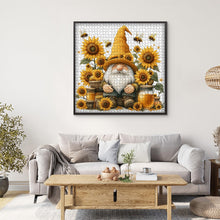 Load image into Gallery viewer, PICKFORU Sunflower Gnome Puzzle for Adults 1000 Pieces, Funny Garden Gnomes Honey Bee Jigsaw Puzzle, Floral Nature Themed Challenge for Adults Art
