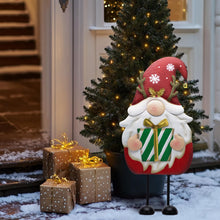 Load image into Gallery viewer, TERESA&#39;S COLLECTIONS Large Standing Santa Gonks, 61cm Outdoor Christmas Decorations, Metal Gnome Ornaments for Home, Pathway, Porch, Red
