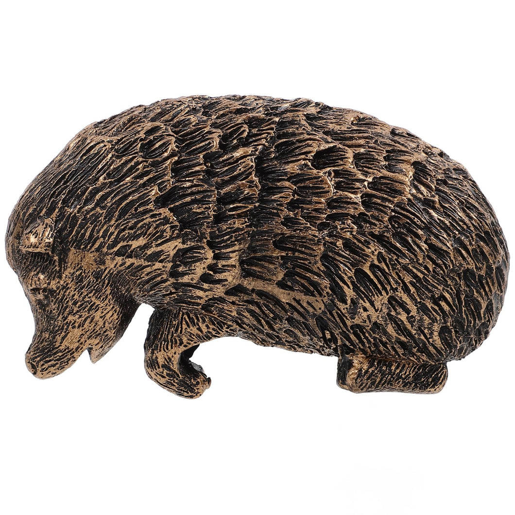 Happyyami Garden Gnome Statue Hedgehog Flower Pot Decor Outdoor Animal Sculpture Resin Garden Ornament