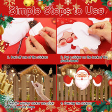 Load image into Gallery viewer, 2Pcs Christmas Fence Peeker Decoration Christmas Gnome Peeking Garden Yard Sign Decorations Cute Peeper Decorative Fence Home Decor Outdoor Lawn Pathway Parking Fence Art Sign Ornament for Holiday
